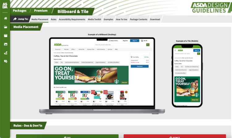 Asda Design Guidelines - High-fidelity Mockup