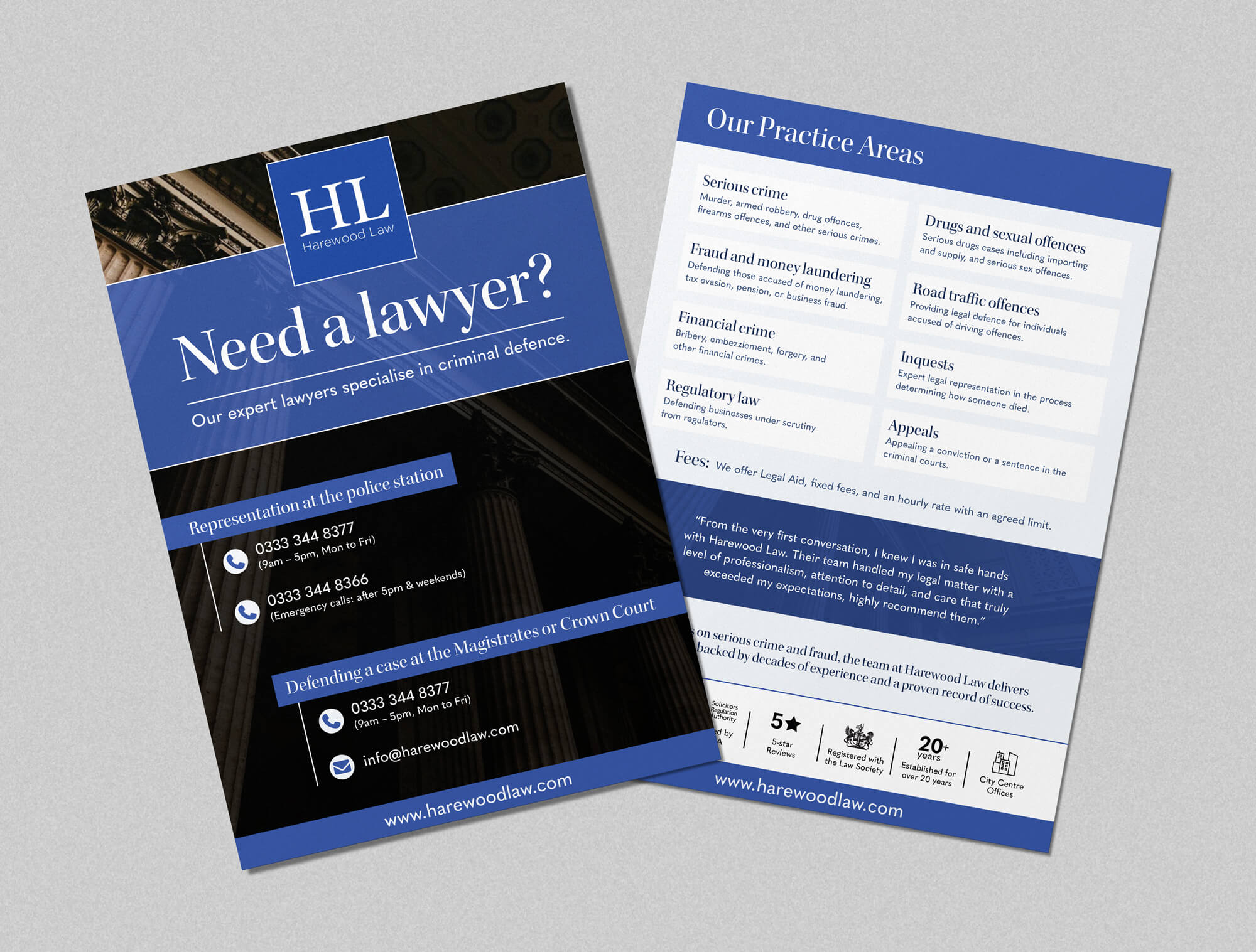 Harewood Law leaflet